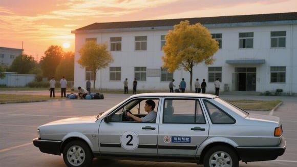 屹立驾校大门