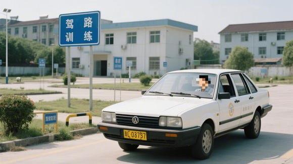 郊区驾校大门