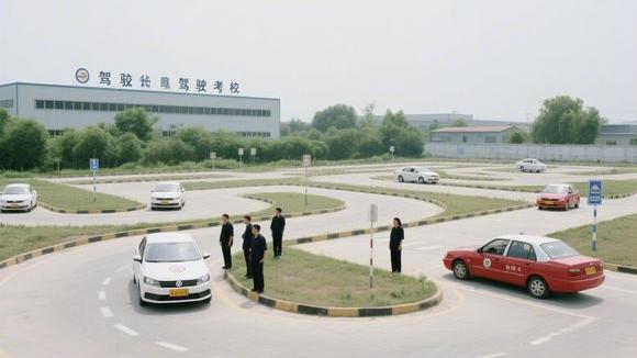 商苑驾校大门