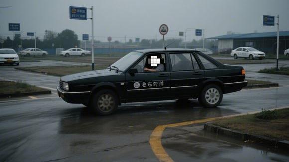 本色驾校大门